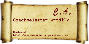 Czechmeiszter Artúr névjegykártya